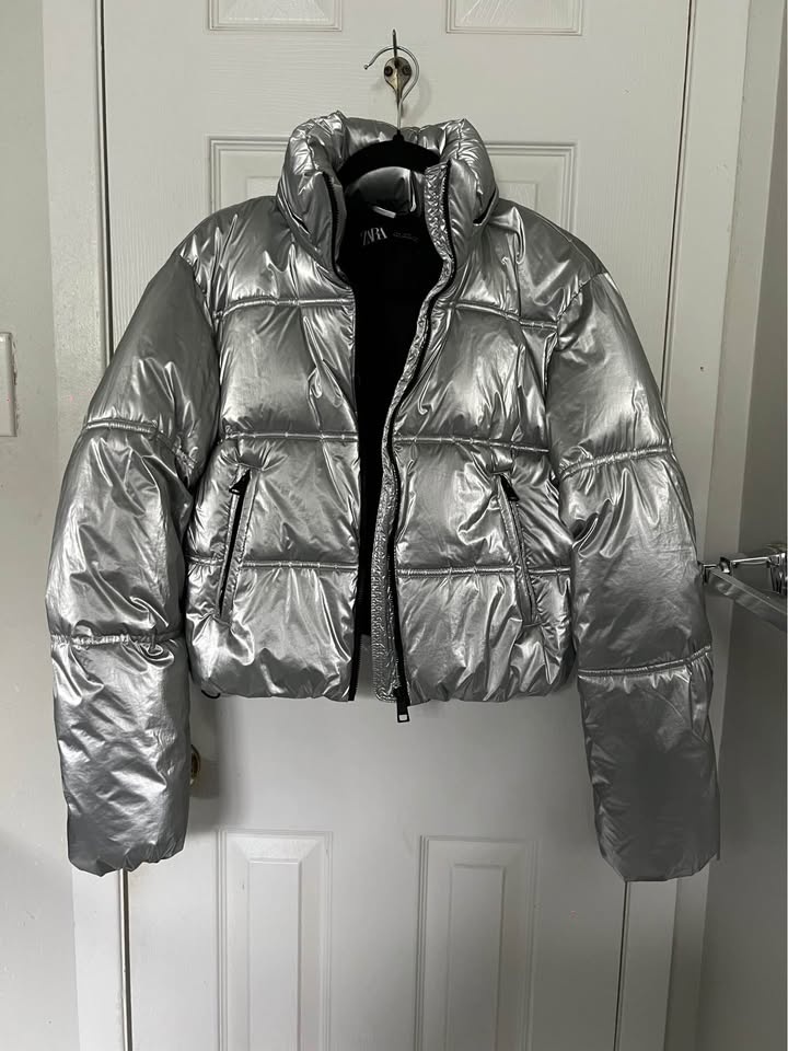 Zara Metallic Puffer - photo 2