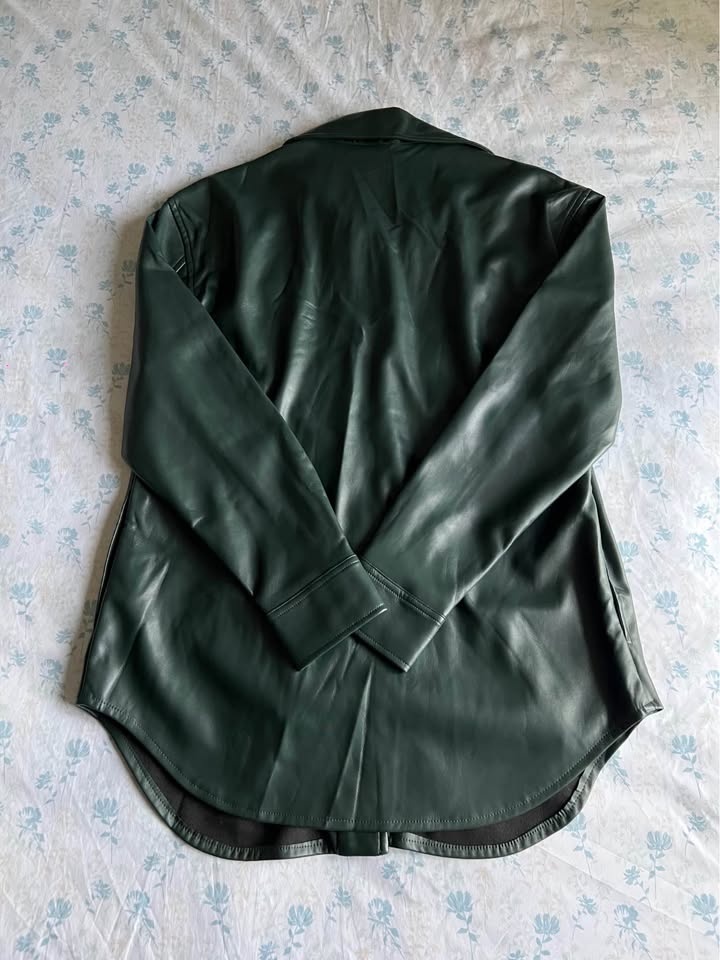 Faux Leather Matching Pant Set - photo 4