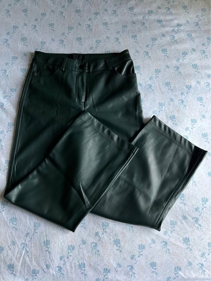 Faux Leather Matching Pant Set - photo 5