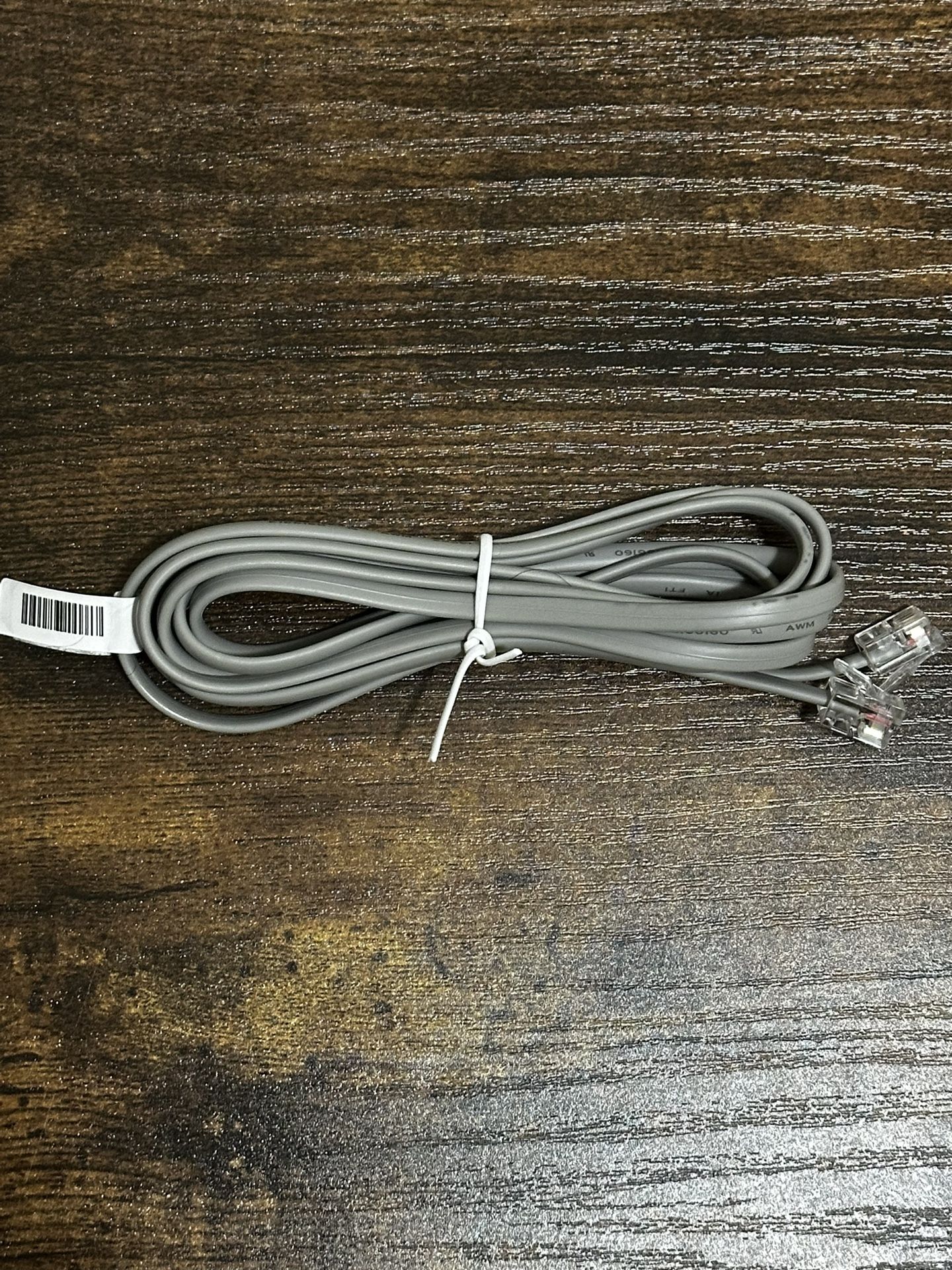Universal RJ11 Phone Cord for Fax Machines - 6ft Cable