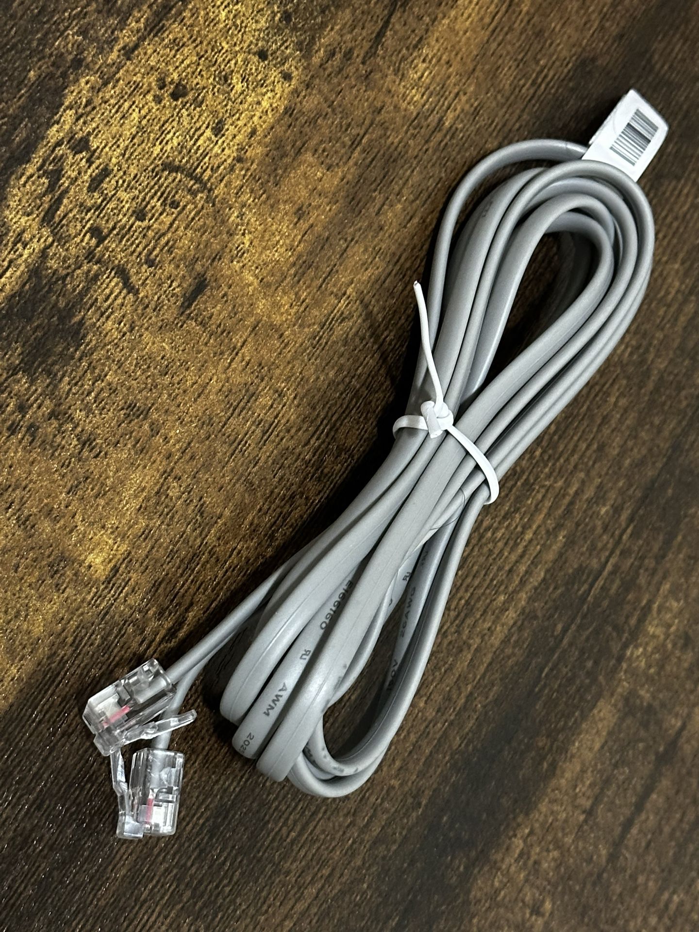 Universal RJ11 Phone Cord for Fax Machines - 6ft Cable - photo 2