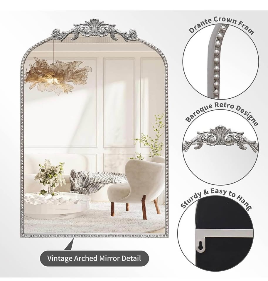 Metal frame Vintage Wall Mirror 24"x36" Brand new - photo 4