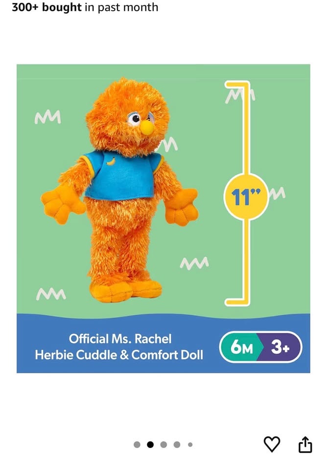 Ms Rachel, Herbie cuddle and comfort doll - photo 4