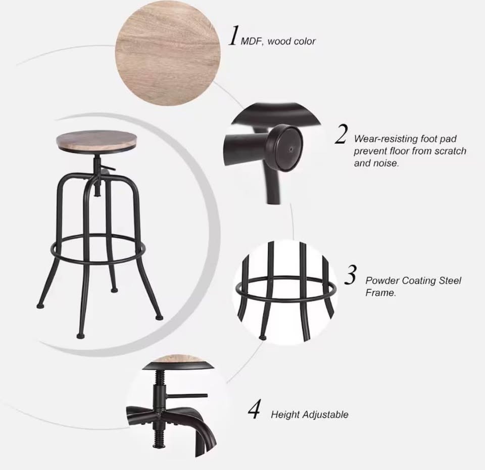 Set or 2 Barstools - photo 4