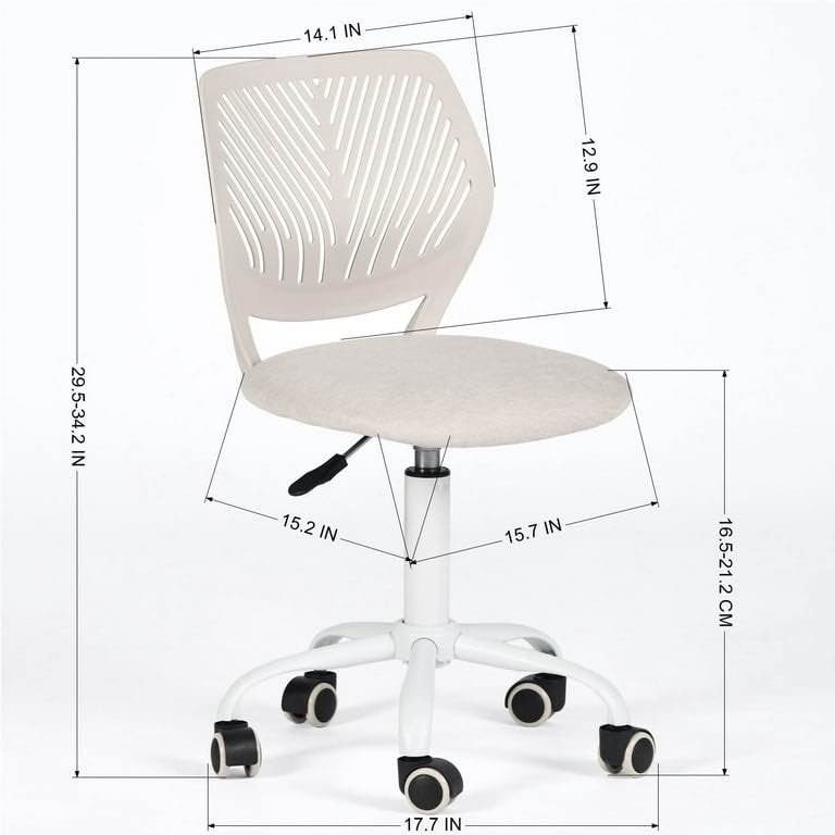 Adjustable Task Chair with Wheels, Swivel Desk Chair with Mesh B - photo 5