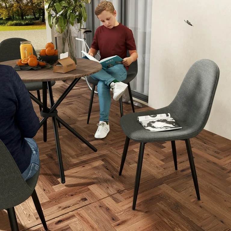 Set of 4 Grey Dining Chair / BNIB/ Delivery available - photo 5