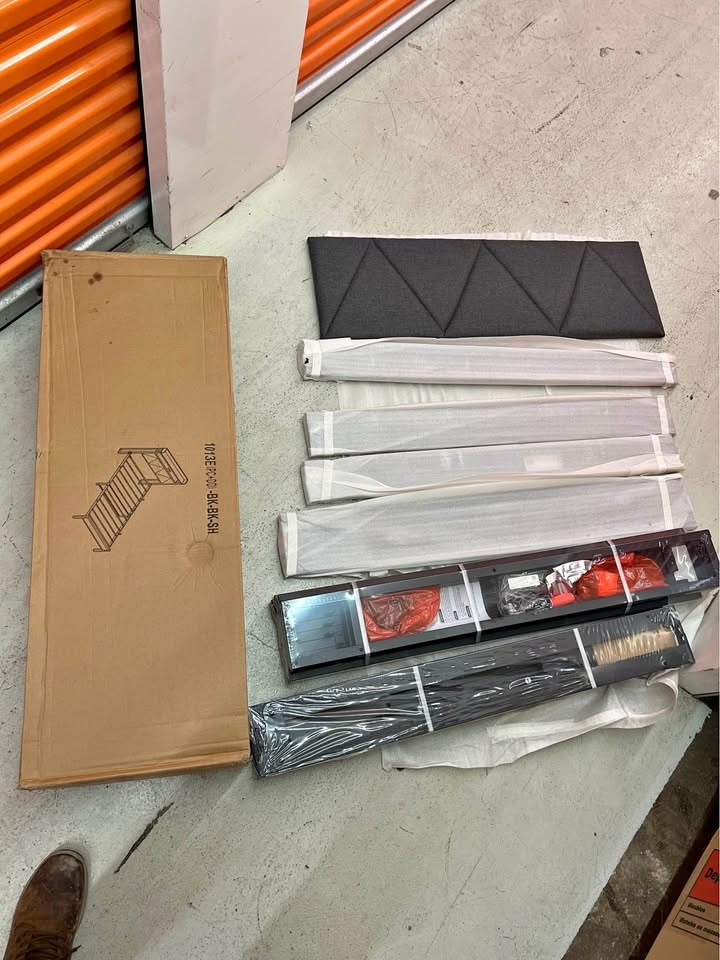 Twin Bed with LED Headboard and power ports