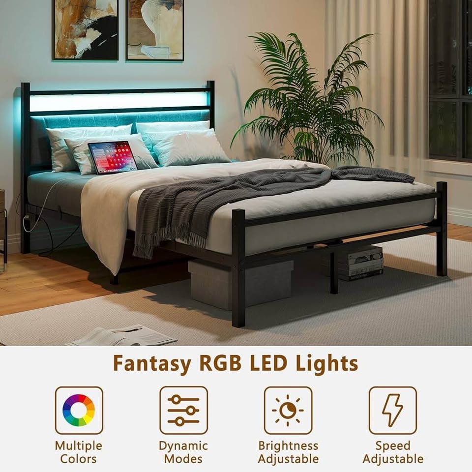 Twin bed Brand New with LED and Power plug - photo 5