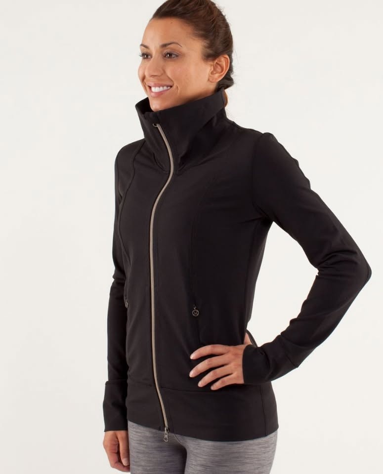 LULULEMON DAILY YOGA JACKET...size 8...VGUC some fuzzies...being - photo 2