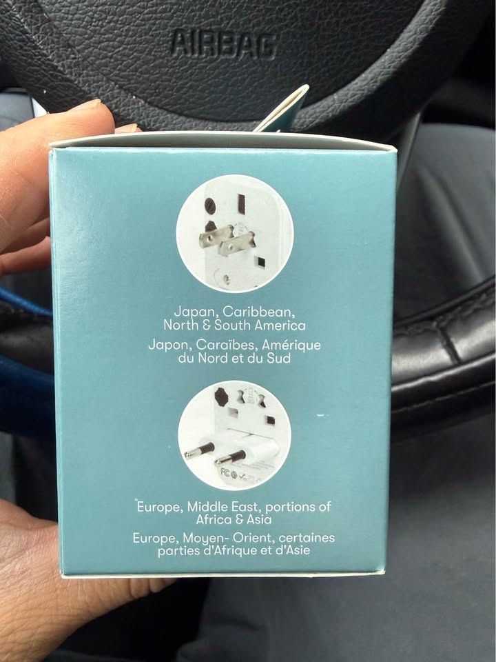 QUO Universal Travel Adaptor W/3 Usb Port Type C White - photo 4