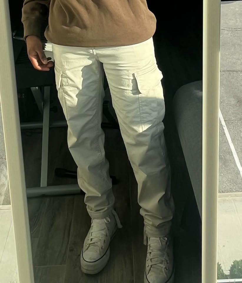 American Eagle Khaki Cargo Pants - 28x32 - Excellent - photo 2