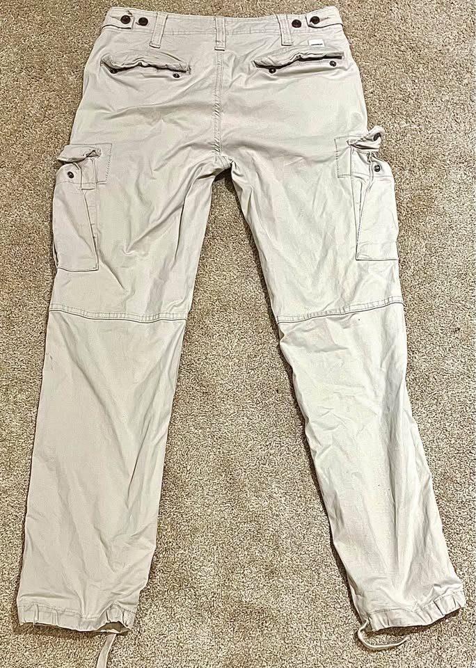 American Eagle Khaki Cargo Pants - 28x32 - Excellent - photo 4