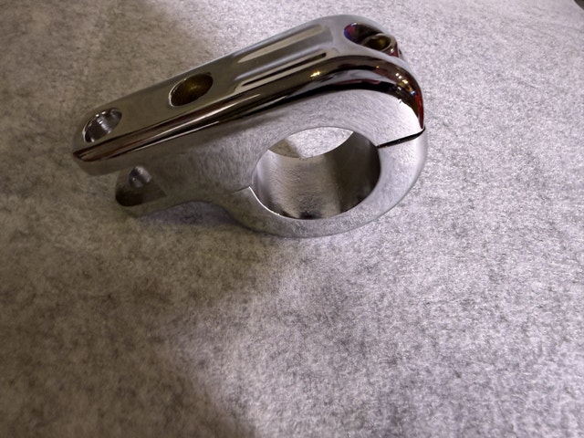 Motorcycle Chromed Foot rese footpeg P-Clamp