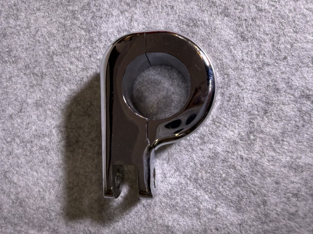 Motorcycle Chromed Foot rese footpeg P-Clamp - photo 2