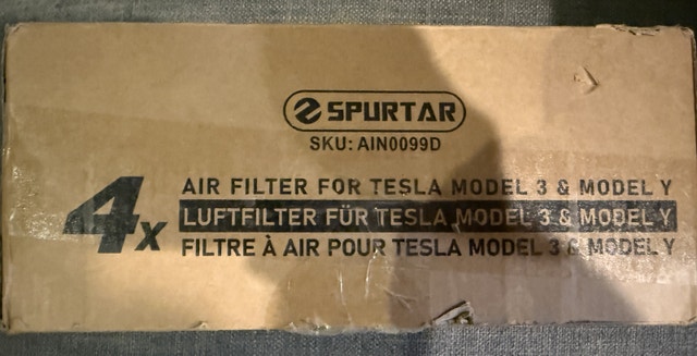 AIR FILTER FOR TESLA MODEL 3 & MODEL Y