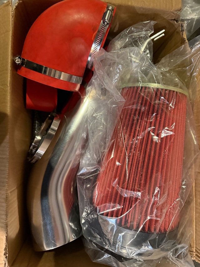 4 inch Cold Air IntakeSilver Tube + Heat Shield for 1999-2006 - photo 3