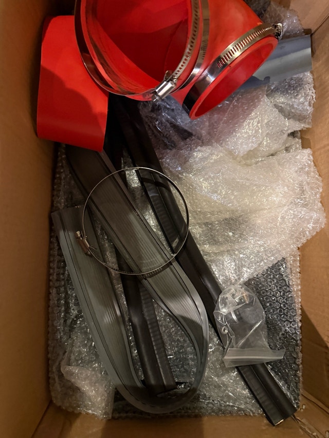 4 inch Cold Air IntakeSilver Tube + Heat Shield for 1999-2006 - photo 5
