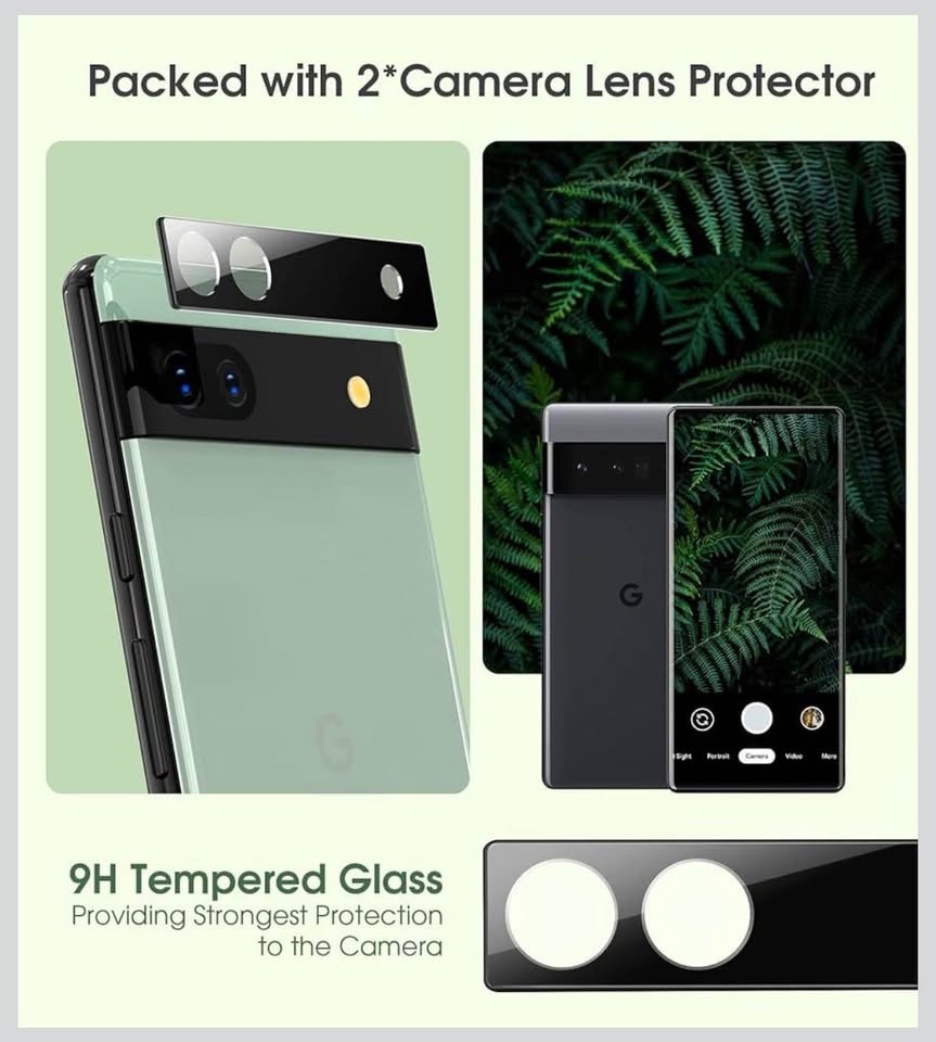 Google Pixel 6A Case with Camera Lens Protector & Ring - photo 4