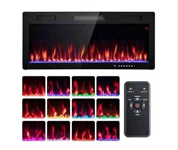 🔥 40” Electric Fireplace – Remote Control 🔥