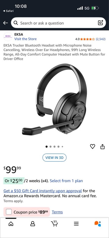 EKSA Trucker Bluetooth Headset w/ Noise-Cancelling Mic - photo 3