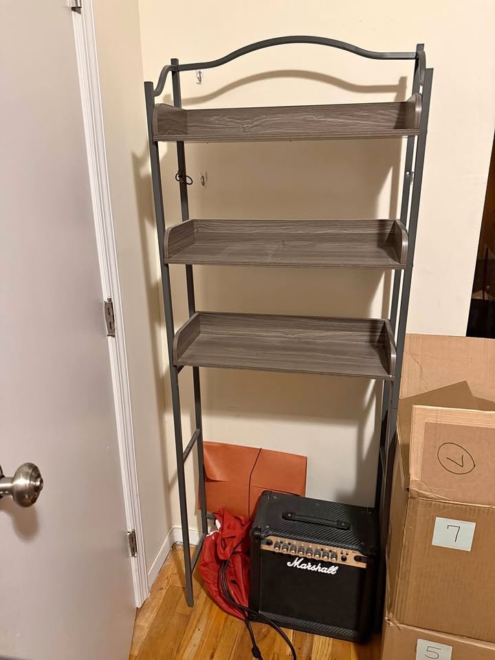 Bathroom Over-Toilet Shelf Organzier (Grey)