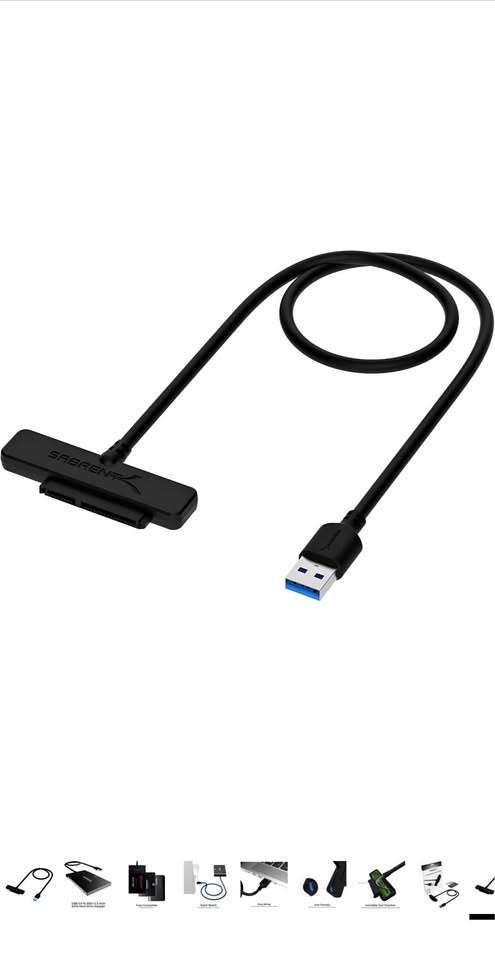 SABRENT SATA to USB Adapter Cable