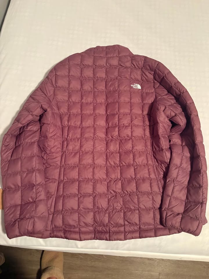North face thermal ball mauve women’s jacket sz large - photo 4
