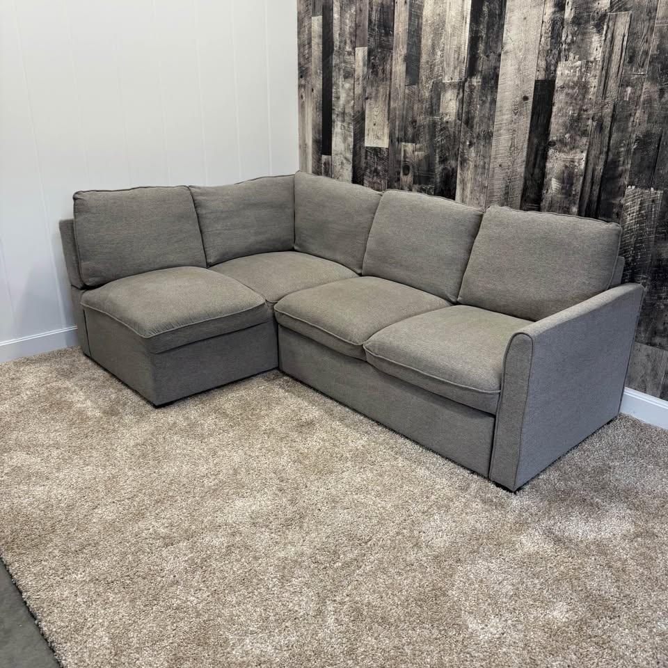 Grey Sleeper Sectional with USB Charging - photo 3