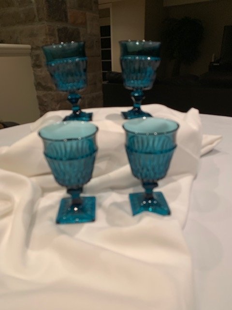 Glasses Vintage Mt . Vernon By Indiana Glass Set Of 4 - photo 4