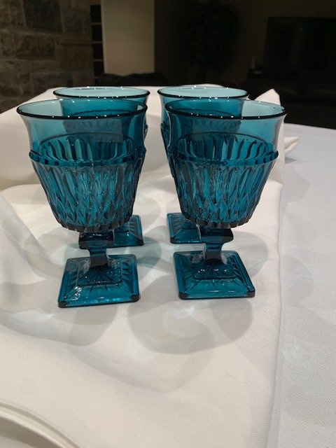 Glasses Vintage Mt . Vernon By Indiana Glass Set Of 4 - photo 5