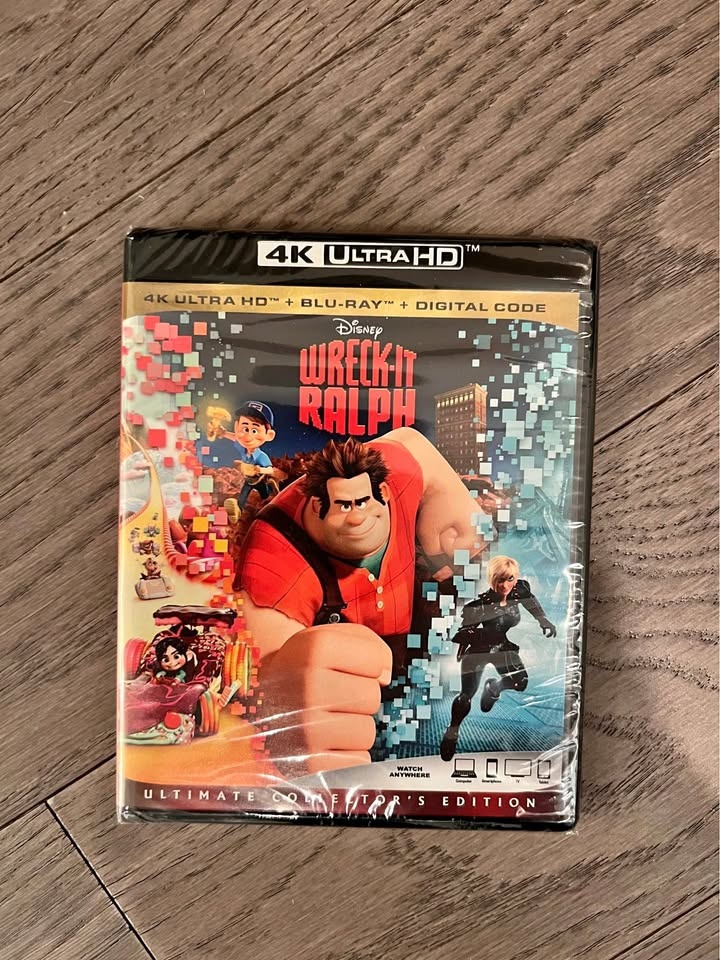 SEALED / NEW: Disney’s Wreck-it Ralph (4K UHD + Blu-ray)