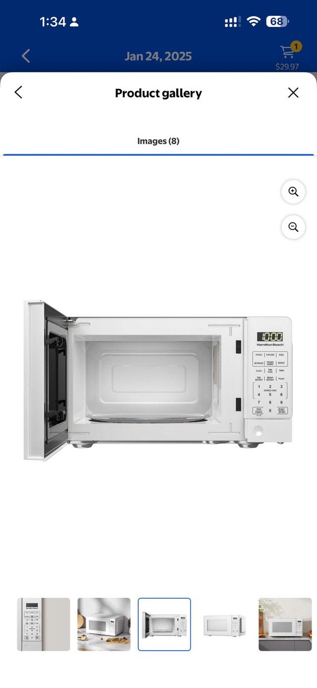 Hamilton Beach Microwave (0.7 cu. ft. capacity) - photo 3
