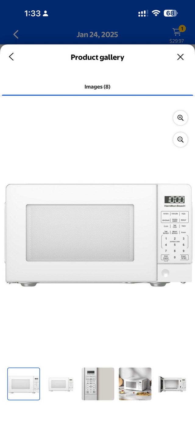 Hamilton Beach Microwave (0.7 cu. ft. capacity) - photo 5
