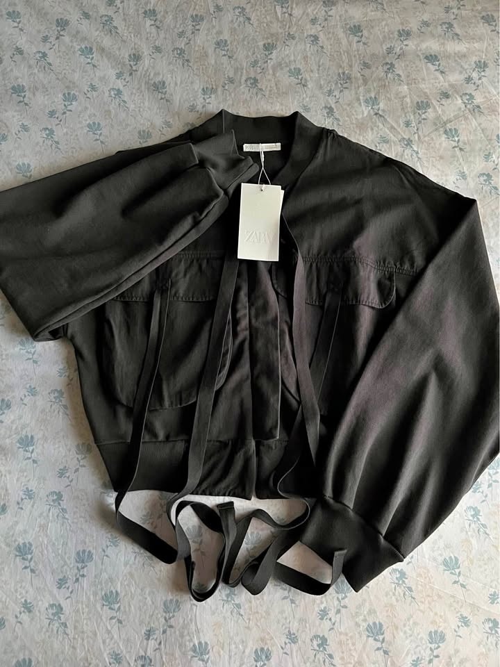 NEW Zara Washed Cargo Jacket