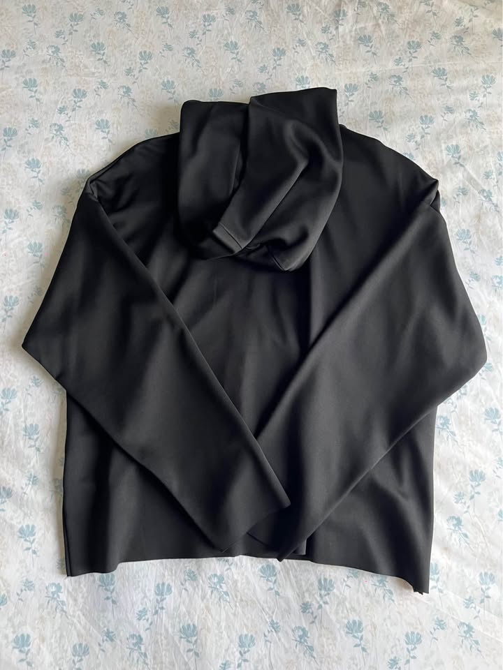 NEW Zara Neoprene Full-Zip Hoodie - photo 4