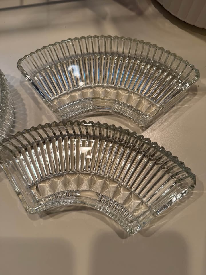 Kromex Lazy Susan Cut Glass Relish Tray - photo 4