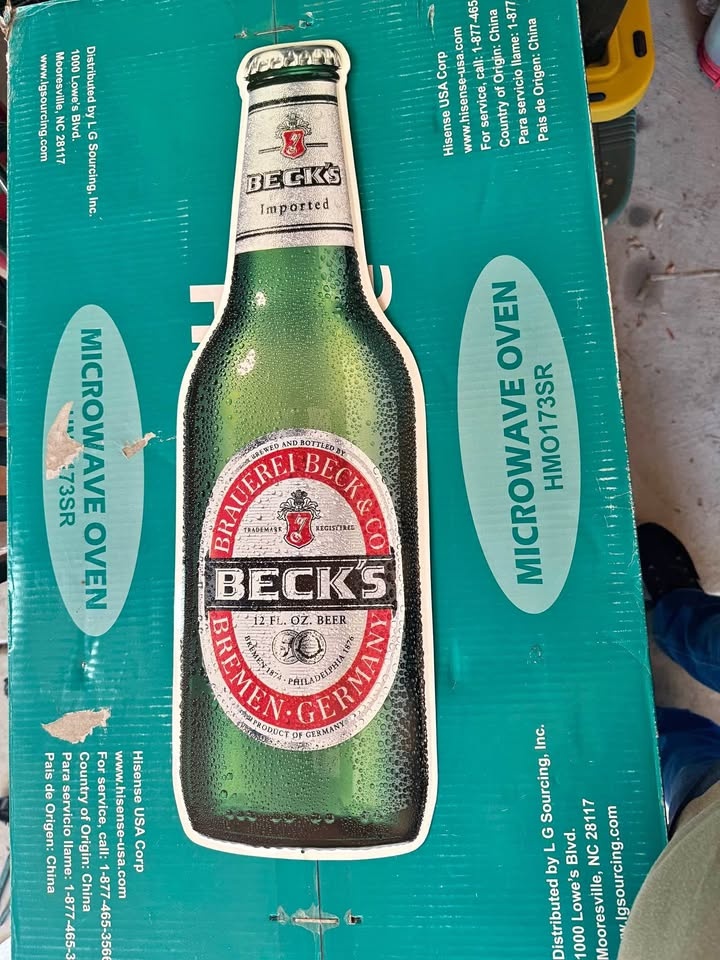 Becks Beer metal beer sign