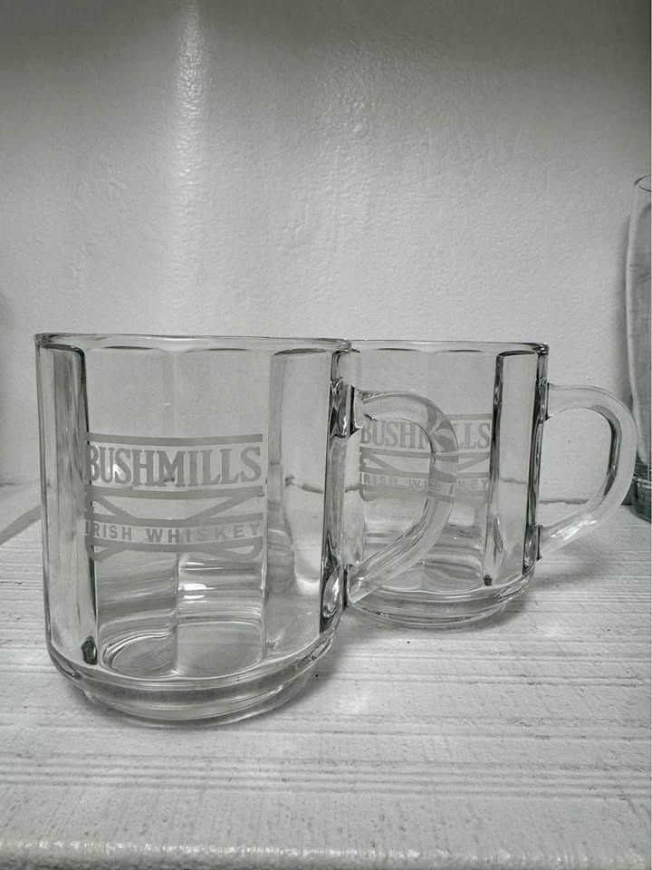 Set of 2 Bushmills vintage hot toddy mugs
