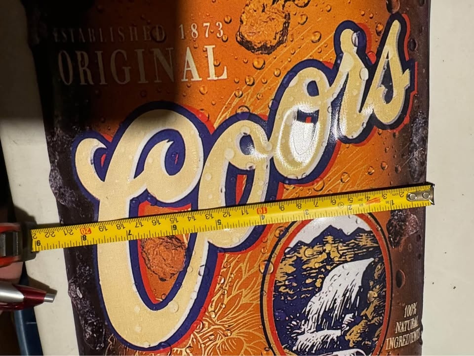 Coors Bottle Metal Beer Sign - photo 2