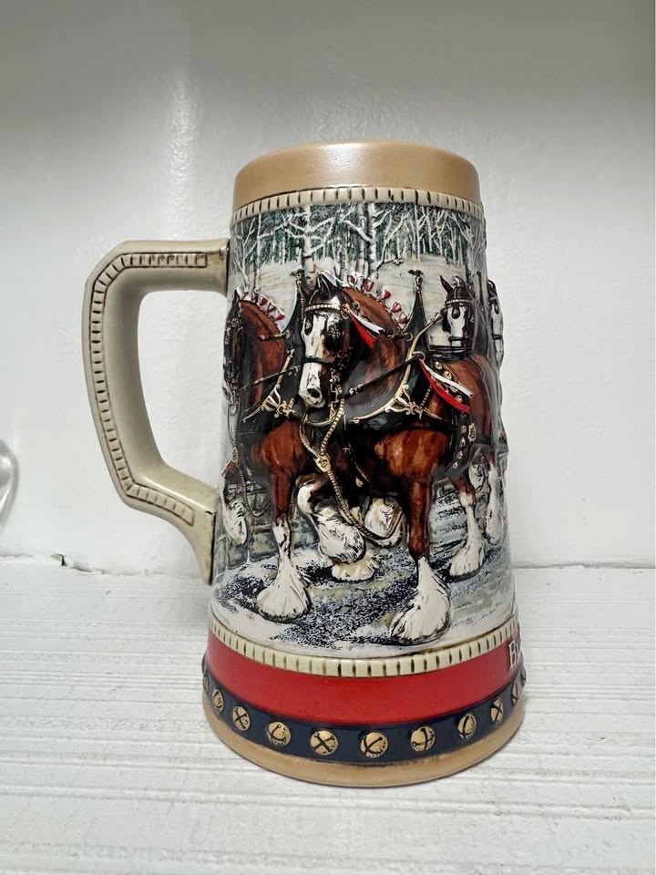 Budweiser vintage beer stein