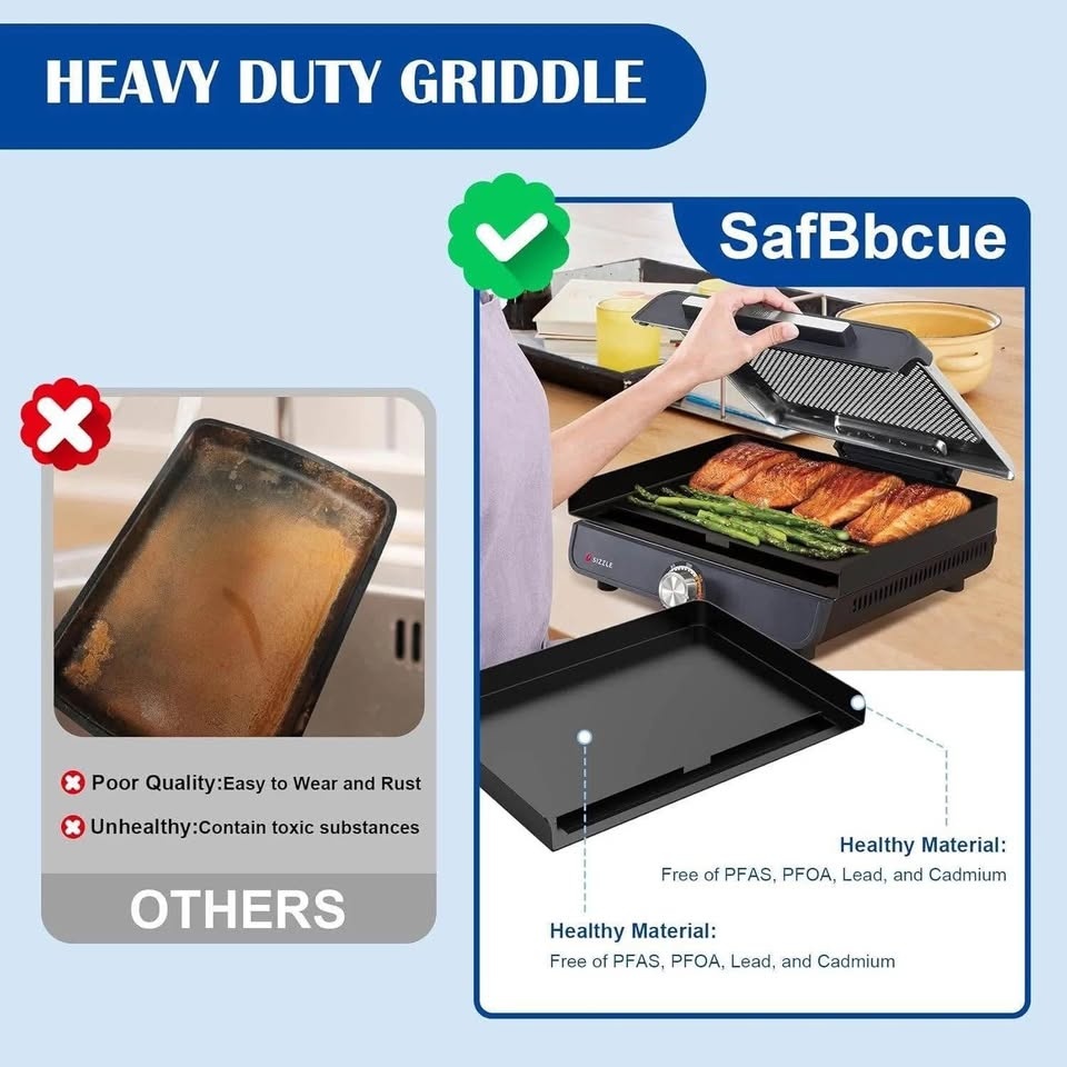 SafBbcue Griddle Plate for Ninja GR101 Grill - photo 5