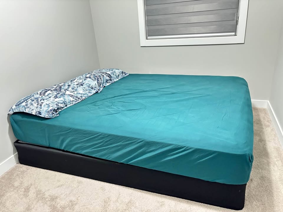 Queen Bed & Frame – Clean, Well-Maintained