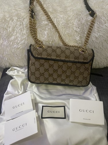 Like-New Authentic GUCCI MARMONT MINI CHAIN SHOULDER BAG - photo 4