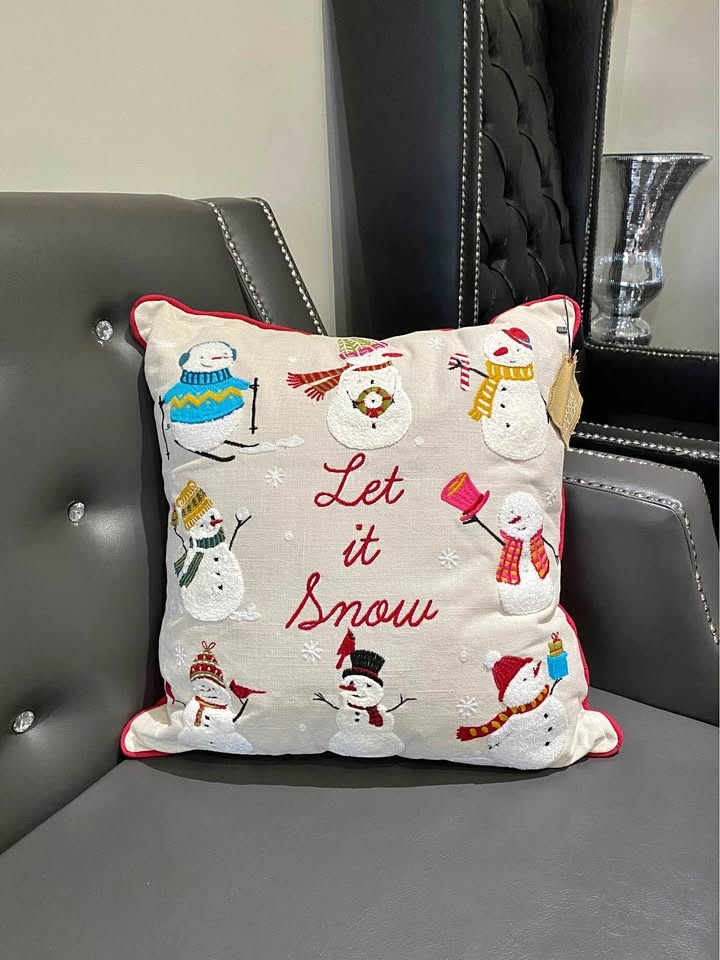 Brand New “Let it Snow” Pillow