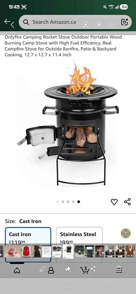 OnlyFire Rocket Stove - Like New