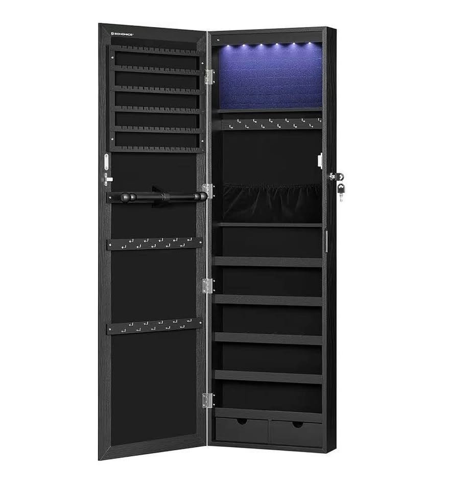 💎 SONGMICS LED Mirror Jewelry Cabinet (NEW) - photo 4