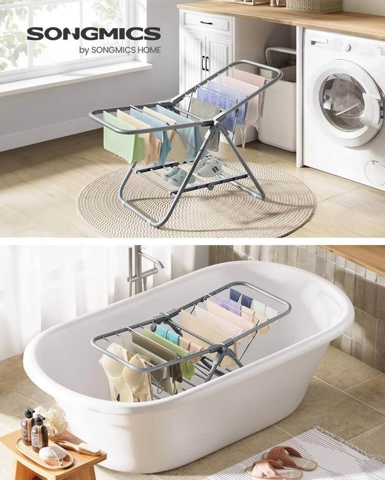 👕 SONGMICS Clothes Drying Rack | NEW (Open Box) - photo 2