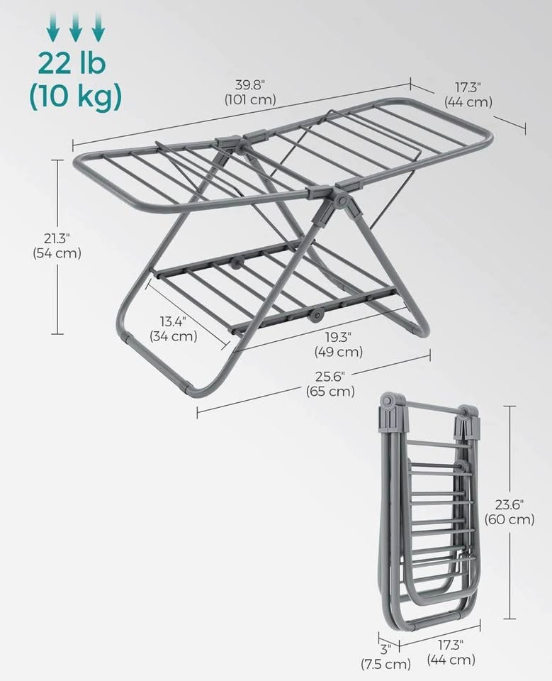 👕 SONGMICS Clothes Drying Rack | NEW (Open Box) - photo 4