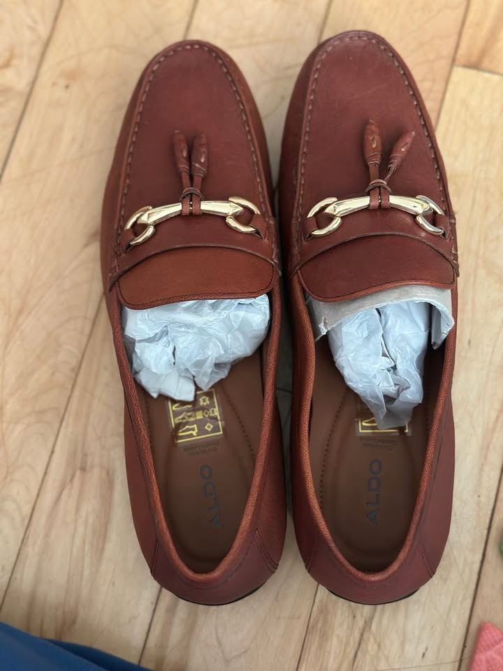 👞 Aldo Men’s Cognac Casual Shoes – Size 12 (Brand New) - photo 5