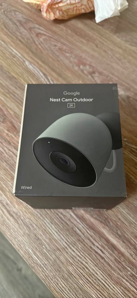 Google - Nest Cam Outdoor (wired, 2nd gen) - 2K Video and Gemini